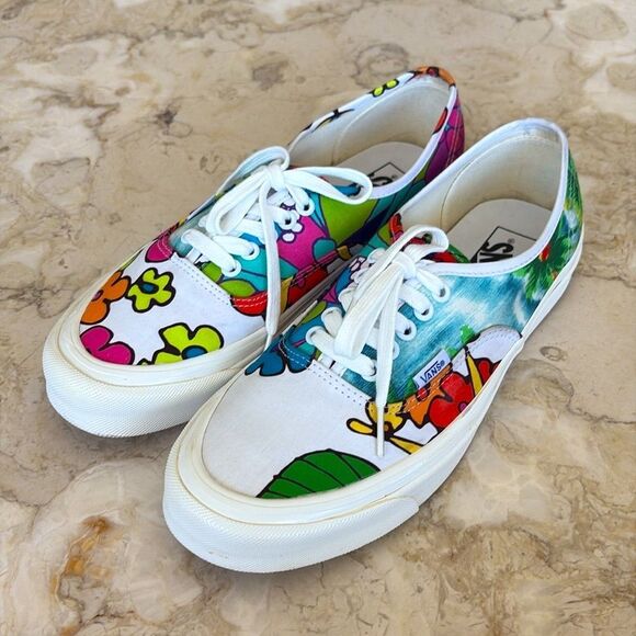 Vans 44 DX Factory Collection Hoffman OG Floral Skate Shoes Anaheim Factory Rare - Picture 2 of 9